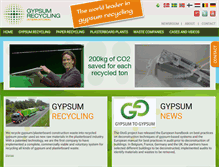Tablet Screenshot of gypsumrecycling.biz